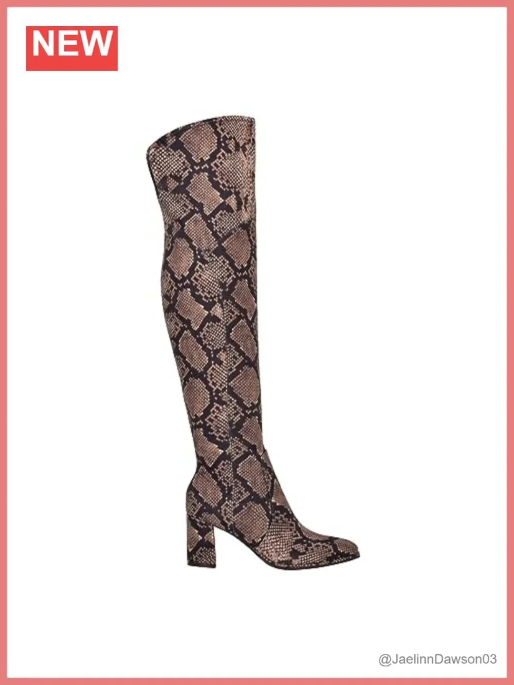 Marc Fisher Luley Over The Knee Boots Pointy Toe Block Heel